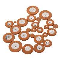 25 pcs Professional Leather Tenor Saxophone Pads Orange Sax Pads Replacement Woodwind Musical Instruments Parts &amp; Accessories