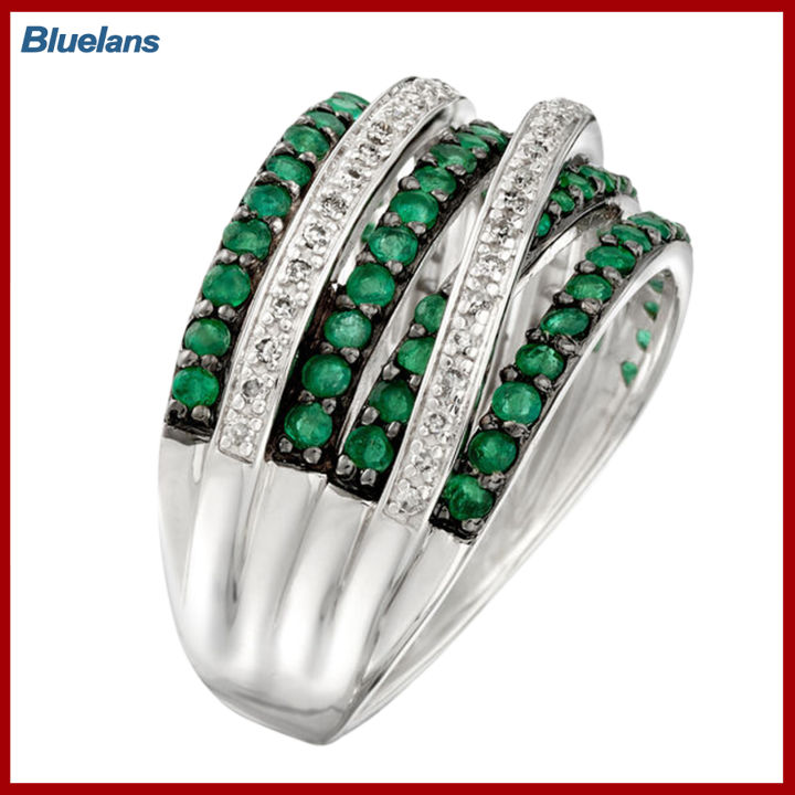 Bluelans®แหวนใส่นิ้วเครื่องประดับที่เป็นรูปสำหรับผู้หญิงรูปทรงเรขาคณิตอัลลอยผิวสวยแหวนใส่นิ้ว