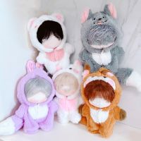G 20Cm Doll Clothes Jumpsuits With Tail Cartoon Animal Fox Wolf Bear Outfit One-Piece Garment Playing House Toy Essories Gift