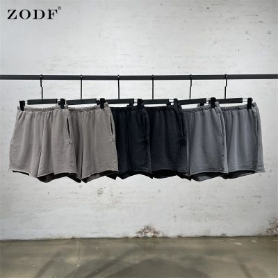 ZODF 2022กางเกงเอวยางยืดสำหรับผู้หญิงกางเกงขาสั้นผ้าฝ้ายสบายๆเสื้อยีนส์คลุมยาวสำหรับฤดูร้อนกางเกง380Gsm กางเกงขาสั้นผ้าเทอร์รี่ HY0119