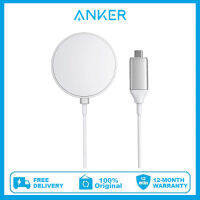 Anker อุปกรณ์ชาร์จไร้สายแบบแม่เหล็ก,เครื่องชาร์จไร้สาย Anker พร้อมสาย5ft เส้นในตัว USB-C แผ่นแม่เหล็ก PowerWave การชาร์จ7.5W สำหรับ iPhone 13 / 13 Pro / 13 Pro สูงสุด/13 Mini/12/12 Pro (ไม่มีอะแดปเตอร์ AC)