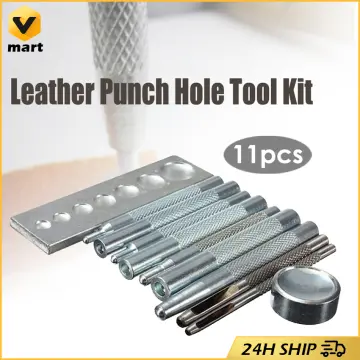 11Pcs Round Hole Punch Set For Watch Band, Leather, Gasket Belt