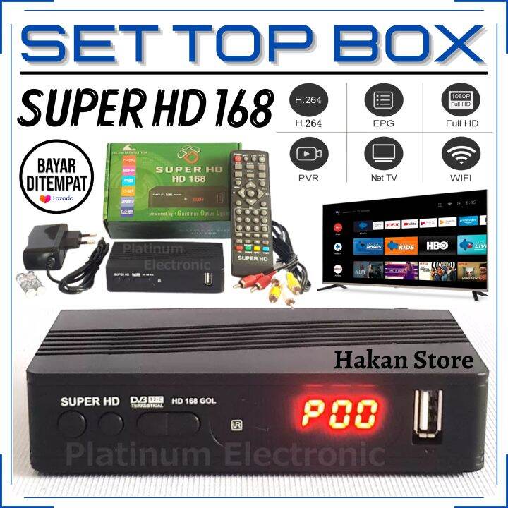 Set Top Box Tv Digital SUPER HD 168 GOL DVB T2 set top box dvb t2