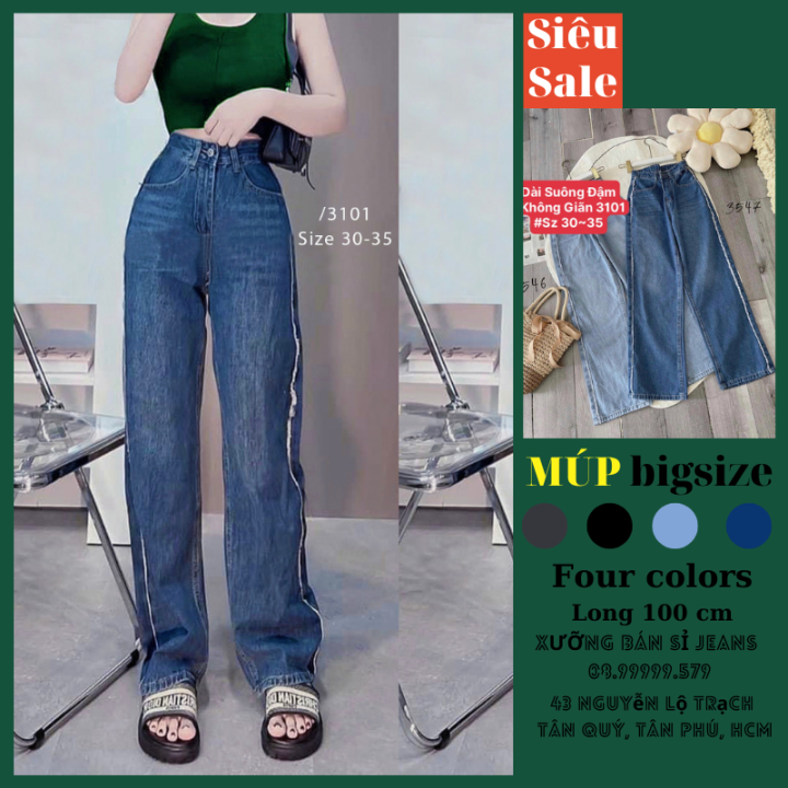 Quần jean nữ size lớn, big size, ngoại cỡ chất đẹp và bền | Jeans Style