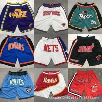 Top NBA Jersey Jazz Knicks Basketball Net Piston Kicks Gold Dense Embroidered Basketball Pants