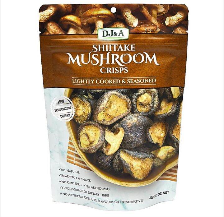DJ&A Shiitake Mushroom Crisps Chips 65g Lazada PH
