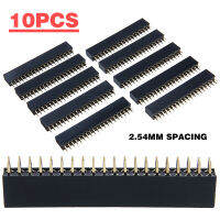 BOKALI 10Pcs ใหม่2.54มม.40ขาคู่แถวหญิงตรงหัว Pitch Socket แถบเข็มหมุด