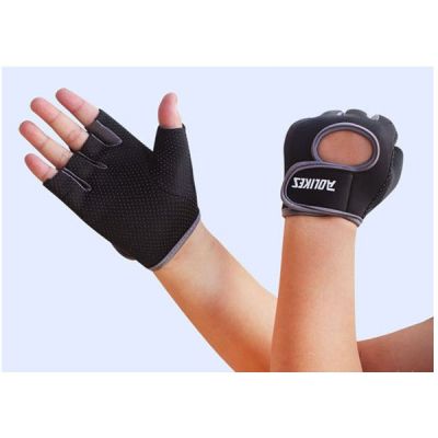 AOLIKES ถุงมือฟิตเนส Fitness Glove Weight Lifting Gloves (สีดำ-เทา) ถุงมือออกกำลังกาย ถุงมือยิม ถุงมือยกเวท ถุงมือยกน้ำหนัก ถุงมือ ฟิตเนส อุปกรณ์ฟิตเนสและอ