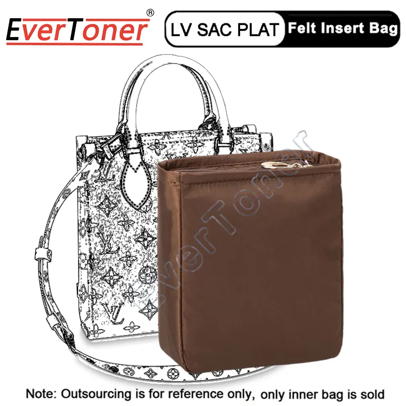 EverToner For PETIT SAC PLAT BB Nylon Insert Bag Travel Inner Purse  Portable Cosmetic Bags Storage Tote Makeup Organizer