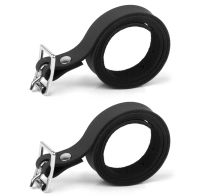 ❈▧☄ 2 pcs Cow leather Horse Riding Leather Spur Straps with Alloy Buckle Equestrian Durable Sturdy Equestrian Accessories Black