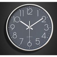 นาฬิกาแขวน wall clock นาฬิกา 3D เลขชัด ขนาด12นิ้ว*  &amp;gt;&amp;gt;นาฬิกาติดผนัง ทรงกลม เข็มเดินเรียบ เสียงเงียบ ประหยัดถ่าน ระบบ QUA