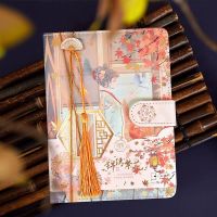 Notebook cute girl magnetic buckle book small fresh and thick diary book student color page girl heart hand book kawaii diary