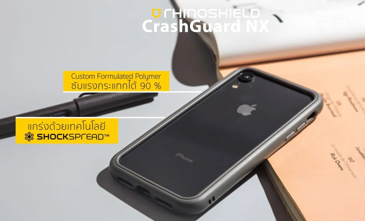 Ốp viền Iphone XR RhinoShield Crash Guard NX siêu bền USA 