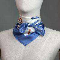 LOF FI CIEL Scarf Silk 100% ผ้าพันคอพิมพ์ลายสีสันสดใสใช้ได้หลายโอกาส  (FL5MLB)