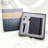 PARKER Premier Custom Tartan Lacquer &amp; Metal Fountain Pen and Notebook Premium Set ชุดปากกาหมึกซึม ป๊ากเกอร์ พรีเมียร์ คัสตอม ทาร์ทัน พร้อมสมุดโน้ต