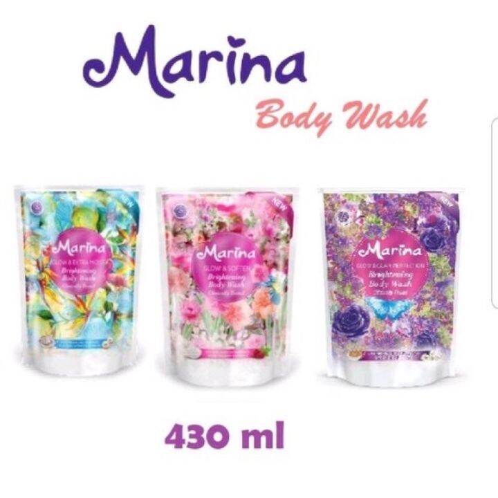 Marina Brightening Body Wash / Sabun Mandi 430ml Lazada Indonesia