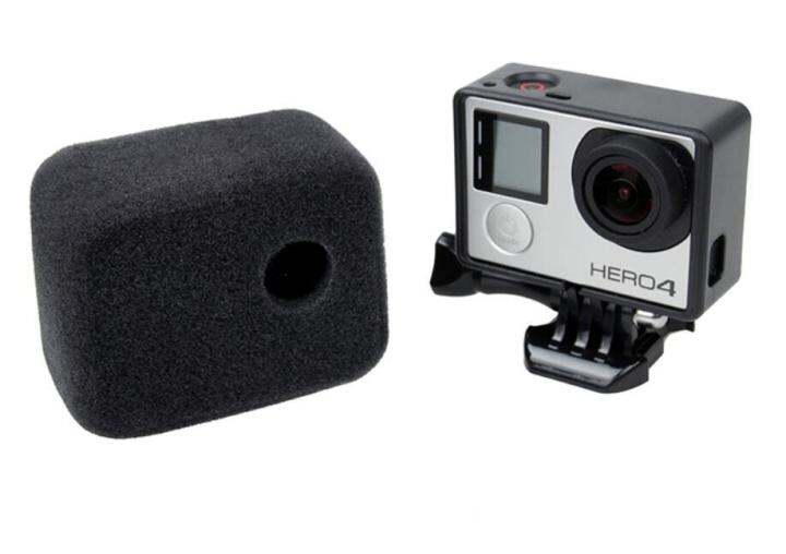 โฟมหมวกลมกันลมกระจกรถยนต์โฟมหุ้มฟองน้ำสำหรับ-gopro-hero-4-3-sj4000-xiaoyi-4k-4k-4k