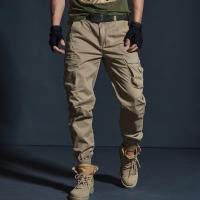 HOT★Casual Pants Men Military Tactical Joggers Pants Japan Style Cargo Pants Multi-Pocket Fashions Black Army Trousers Plus Size