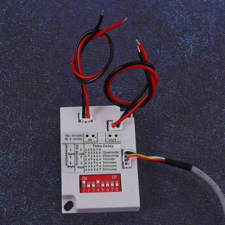 12v-24v-pir-motion-sensor-switch-ir-infrared-human-induction-time-delay-relay-switch-corridor-led-light-timer-switch