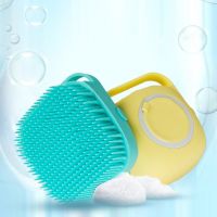 Popular Pet Dog Silicone Bath Brush Cleaning Care Bath Pet Grooming Brush - Double Use Pet Grooming Brush Brushes  Combs