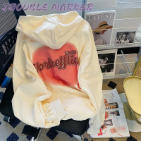 TroubleMaker เสื้อฮู้ด เสื้อแขนยาวอบอุ่น หลวมและสบาย สไตล์ ทันสมัย คลาสสิค น่ารัก WWY239345R 39Z230926