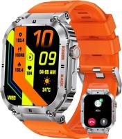 【LZ】 2023 100M Waterproof Military Smartwatch Ultra for Men Bluetooth Call 2.0 inch HD Display Health Monitorning Rugged Smart Watch