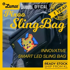 [READY STOCK] DIVOOM PIXOO SLING BAG V GLOBAL VERSION - INNOVATIVE SMART  LED PIXOO SLINGBAG V