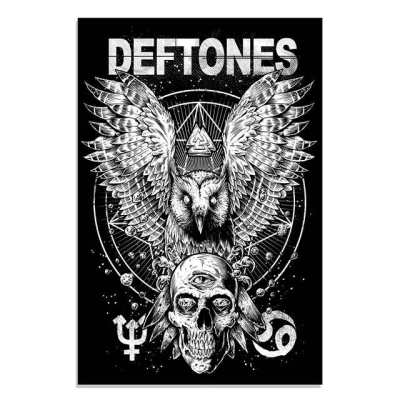 โปสเตอร์วงดนตรีนอร์ดิกป๊อป Deftones อัลบั้มเพลงโปสเตอร์ปิดคลุมสุนทรียภาพสำหรับศิลปะบนผนังชุดตกแต่งห้องจิตรกรรมฝาผนัง69F 0717
