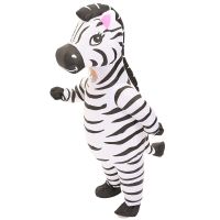 Inflatable Costume Zebra  Funny Blow Up Animal Costume Cosplay Party Christmas Halloween Costume Festival Costume Jumpsuit