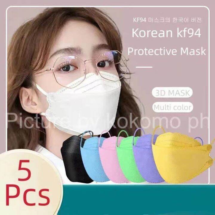 Mask KF94 Face Mask Korean Nano Fiber Mask Nonwoven Protection Filter