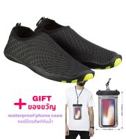 ShoeYes! รองเท้าชายหาดสำหรับผู้หญิงและผู้ชาย-รองเท้าสำหรับว่ายน้ำในทะเล Water Shoes Mens Womens Sports Quick Dry Barefoot Diving Swim Surf Aqua Walking Beach Yoga Aqua Socks