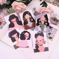 □﹊✆ 20Pcs/Lot Earrings Necklace Display Cards for Jewelry Boxed and Packaging Cardboard Hang Tag Ear Studs Paper Card 6x8cm