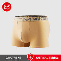 MiiOW 3Pcs Cotton Man ชุดชั้นในนักมวยผู้ชาย Graphene Antibacterial Soft กางเกงในชายนักมวยกางเกงขาสั้น MRM1923