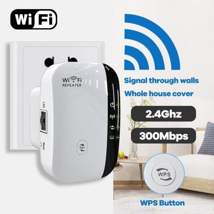 wifi-ตัวดูดเพิ่มความแรงสัญญาณไวเลส-wifi-repeater-300mbps-ตัวกระจายอินเตอร์เน็ต-2-4ghz-wifi-repeater-wireless-range-extender-booster-802-11n-b-g-network-for-ap-router-ตัวรับสัญญาณ