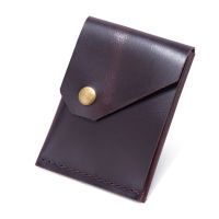 2023 Genuine Leather Wallet For Men Male Vintage Short Slim Mini Thin Mens Purse Credit Card Holder With Coin Pocket Money Bag