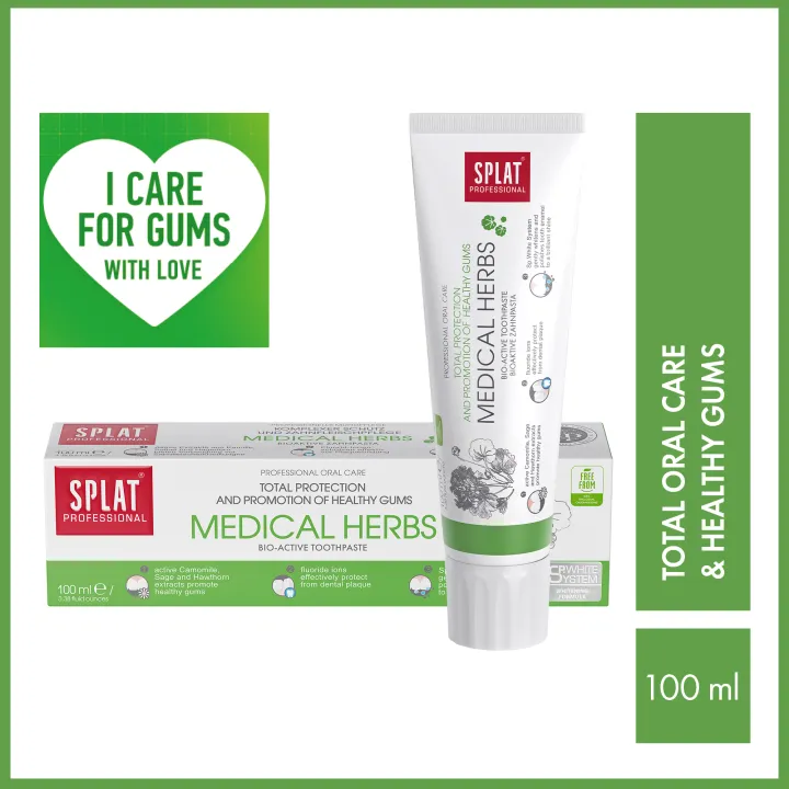 SPLAT Professional MEDICAL HERBS bio-active toothpaste 100ml | Lazada PH