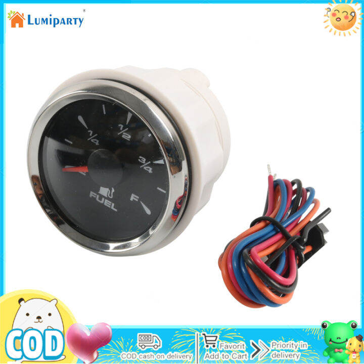 Car Fuel Level Gauge 52mm Scale Pointer Fuel Gauge Waterproof Digital