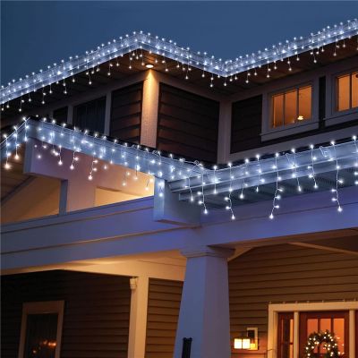 Christmas lights outdoor decoration Droop 0.4-0.6m led curtain icicle string lights Garden Street Eaves Garland Fairy Light