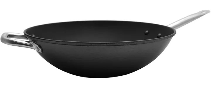 imusa global kitchen 14 light cast iron wok