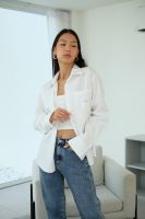 AGNESS Oversize Shirt in White