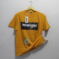 เสื้อยืด Wrangler ชาย/หญิง ผ้าตคอตอน 30s นำเข้าฟรีถุงกระดาษ