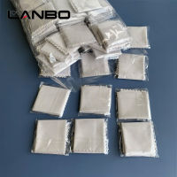 2021LANBO 100pcs 145*175mm Individual Packaging Gray Microfiber Glasses Cleaning Cloth For Lens Phone Screen Cleaning Wipes