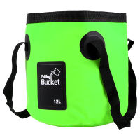 12L Portable Folding Bucket Outdoor Travel Foldable Water Bucket Bowl Sink Washing Bag Car Wash Buckets