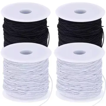 100m/Roll Black Nylon Elastic Cords Stretch Threads Crafting