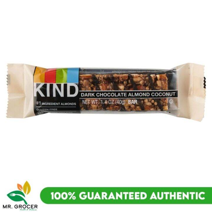 Kind Dark Chocolate Almond And Coconut Bar 40g Lazada Ph