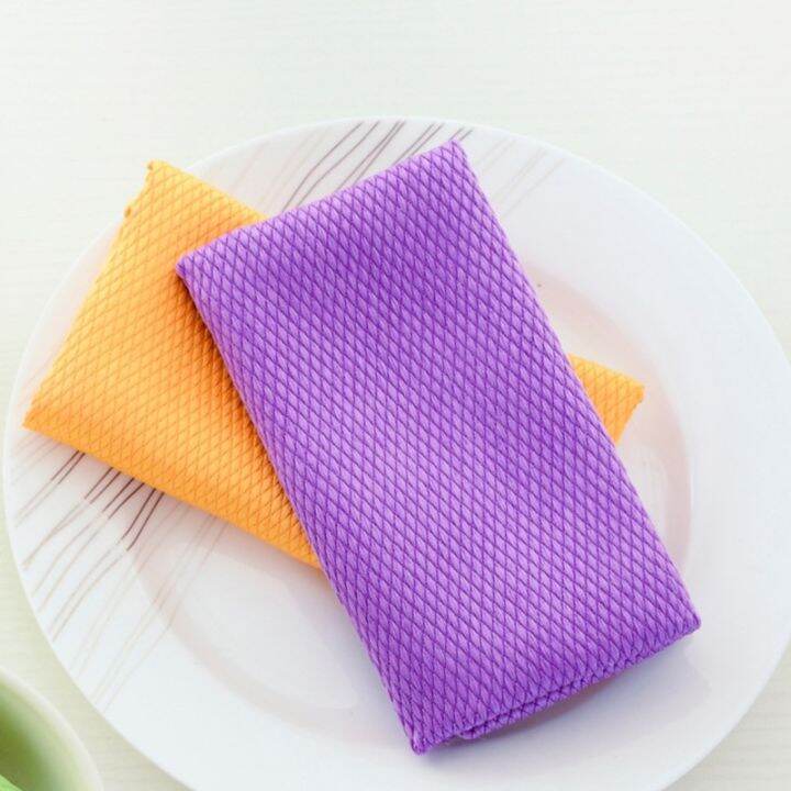 1pc-30x40cm-household-glass-window-cleaning-cloth-kitchen-absorbent-dishcloth-cleaning-rags-washing-towel-scouring-pad