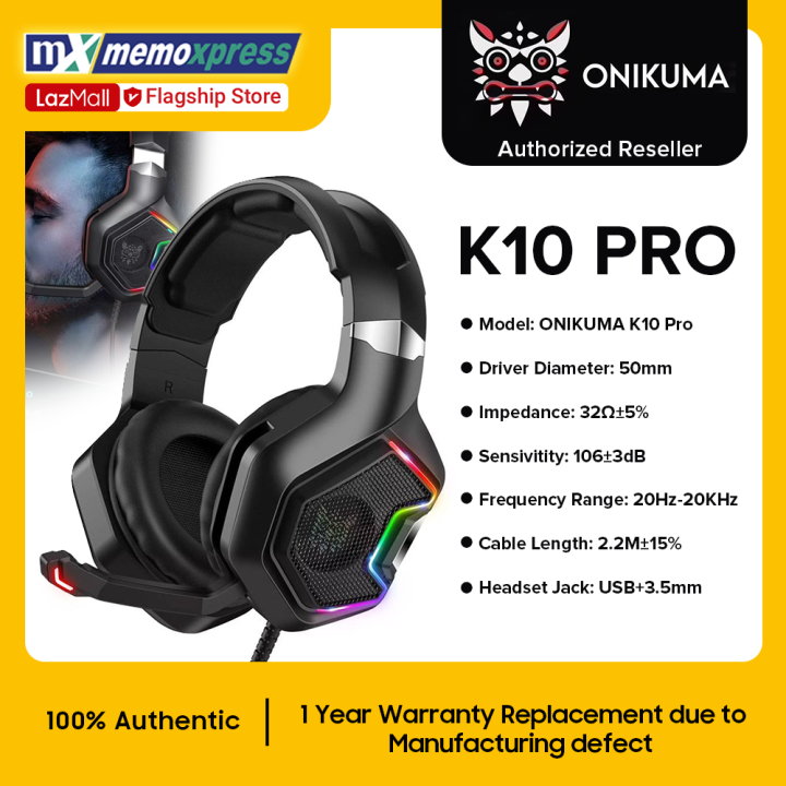 ONIKUMA K10 PRO GAMING HEADSET Memoxpress Flagship Store Lazada PH