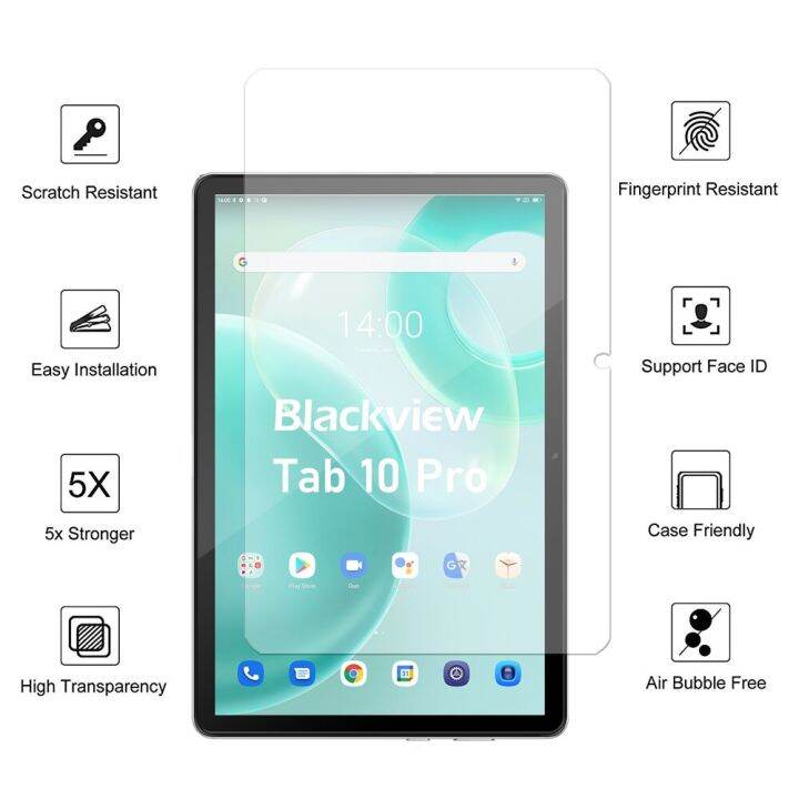 3ชิ้นสำหรับ-blackview-tab-9-10-1-กระจกเทมเปอร์ปกป้องหน้าจอ3แพ็คแท็บเล็ตป้องกันฟิล์ม-hd-กันรอยขีดข่วน