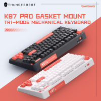 K87Pro คีย์บอร์ด THUNDEROBOT 87คีย์ RGB Hot-Swappable Red Switch 2.4G คีย์บอร์ดไร้สายบลูทูธสำหรับ Winmac