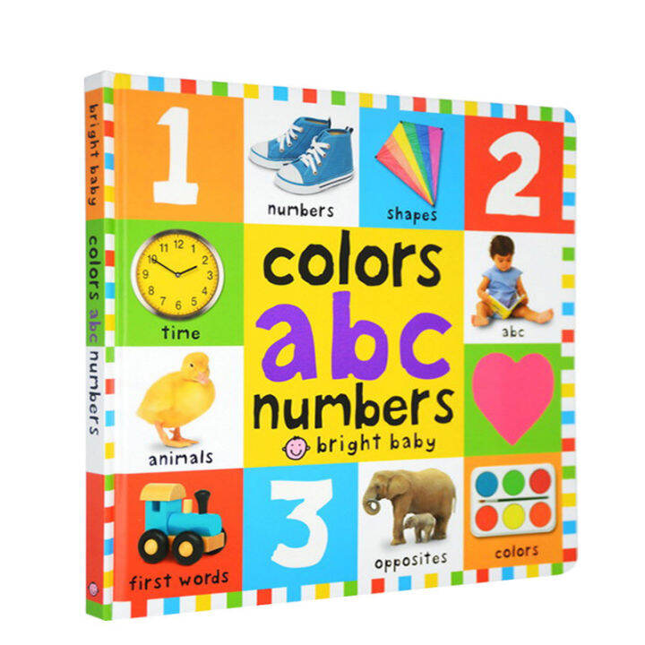 english-original-childrens-enlightenment-picture-book-big-board-books-colors-abc-numbers-english-word-book-big-cardboard-book-childrens-learning-childrens-picture-book-cant-tear-cardboard-book